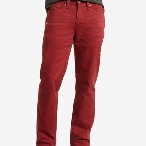 men's red levi jeans
